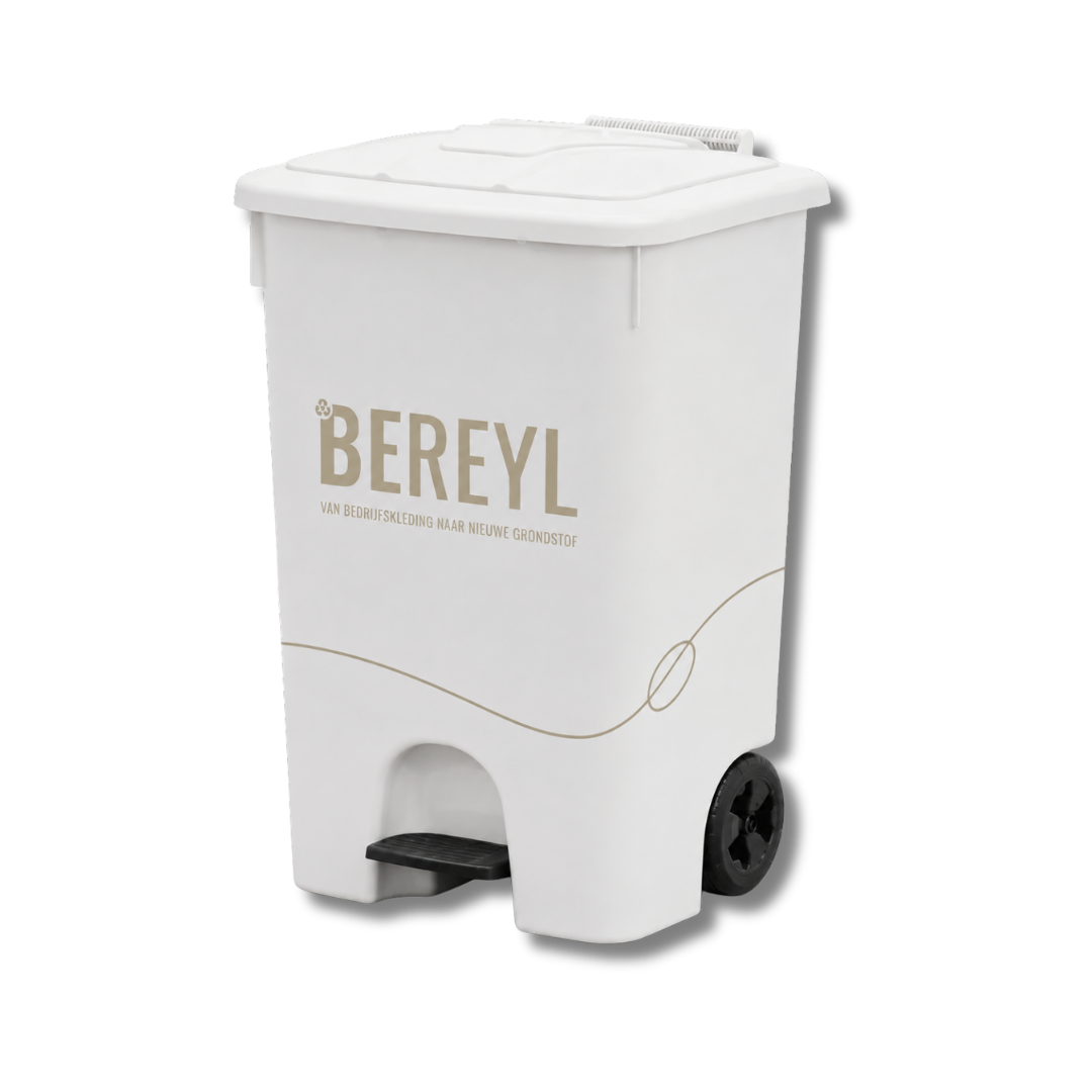 Bereyl inzamelbak voor versleten bedrijfskleding